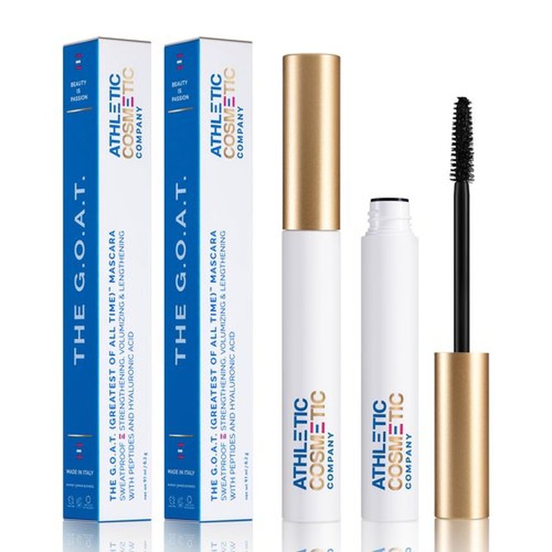 G.O.A.T Waterproof Mascara - Vegan, Nontoxic Formula for Volumizing & Amplifying Lashes | Infused with Peptides & Hyaluronic Acid