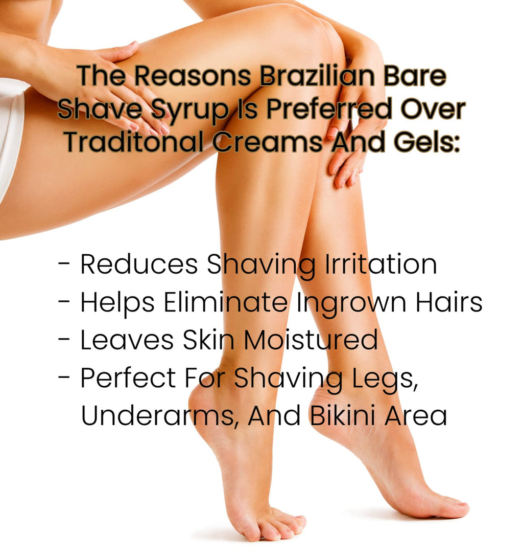 Brazilian Bare Brazilian Bare Shave Syrup Travel Size, Vanilla, 1 Fl Ounce