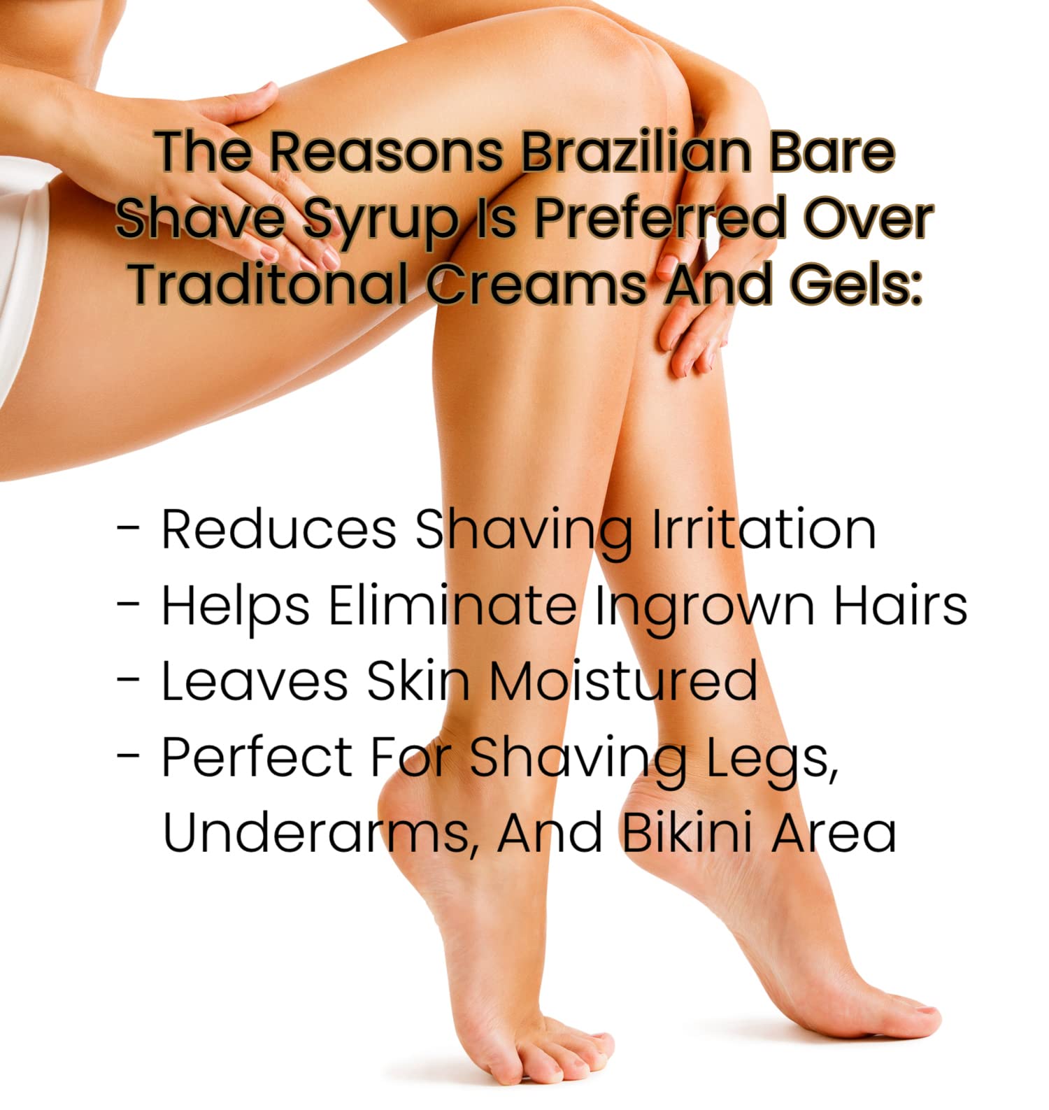Brazilian Bare Brazilian Bare Shave Syrup Travel Size, Vanilla, 1 Fl Ounce
