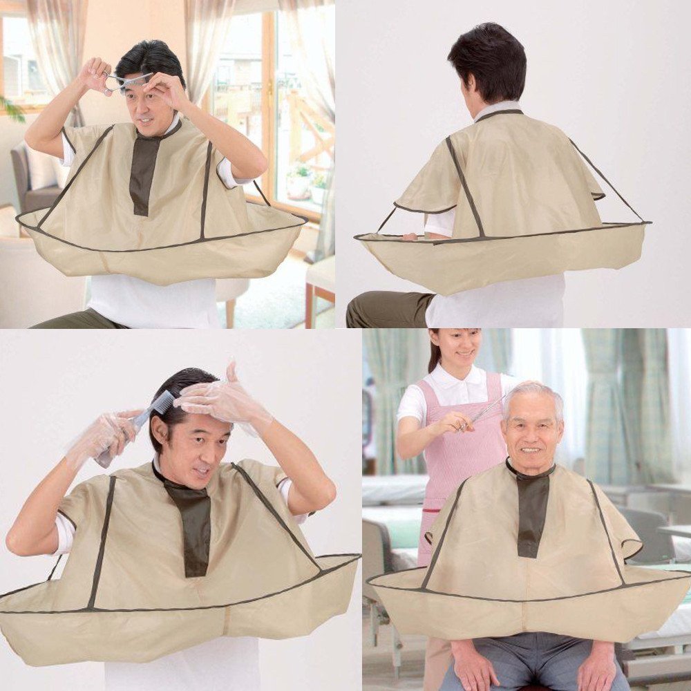 SUNTRADE Barber Cloak,Hair Cutting Cloak Umbrella Cape Salon Barber Hairdressing Gown for Adult