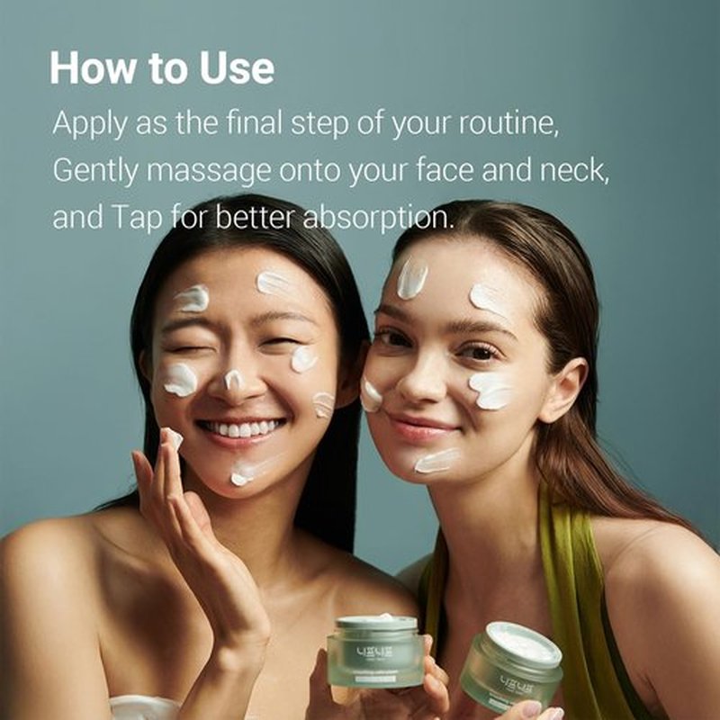 NEAF NEAF Soothing Calm Cream with Panthenol, Hyaluronic Acid for Sensitive Skin, Lightweight, Korean Skincare (50ml/ 1.76 oz.) Nourishing Skin Barrier Moisturizer