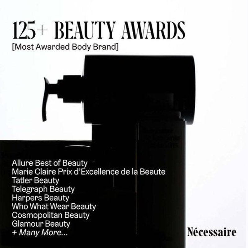 Nécessaire The Body Lotion. Fragrance-Free. Multi-Peptide Firming Lotion to Moisturize, Firm, Strengthen. 2.5% Niacinamide, Vitamin C/E + Omega 6/9. 2.4 fl oz
