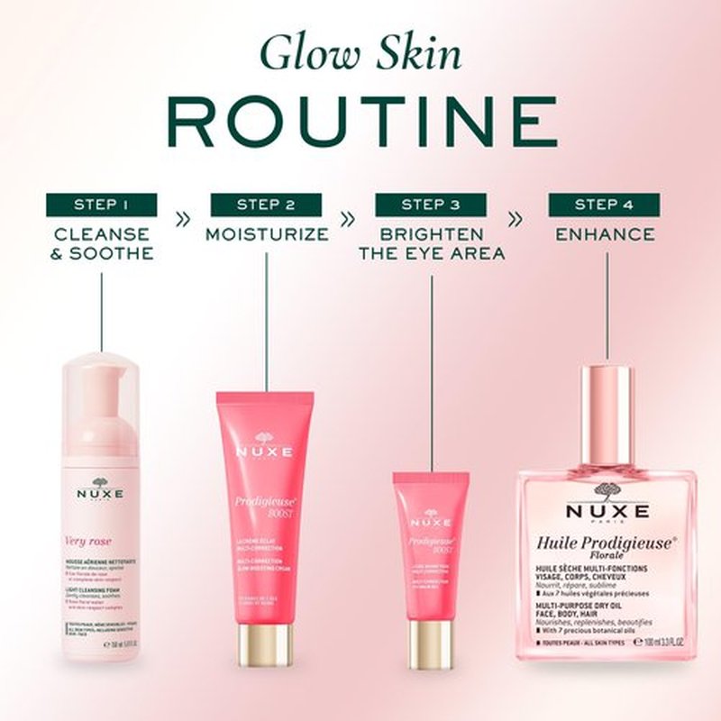 Nuxe Prodigieuse Boost Multi-Correction Eye Balm Gel with Jasmine Extract, Reduces Puffiness & Dark Circles, 0.51 Fl Oz