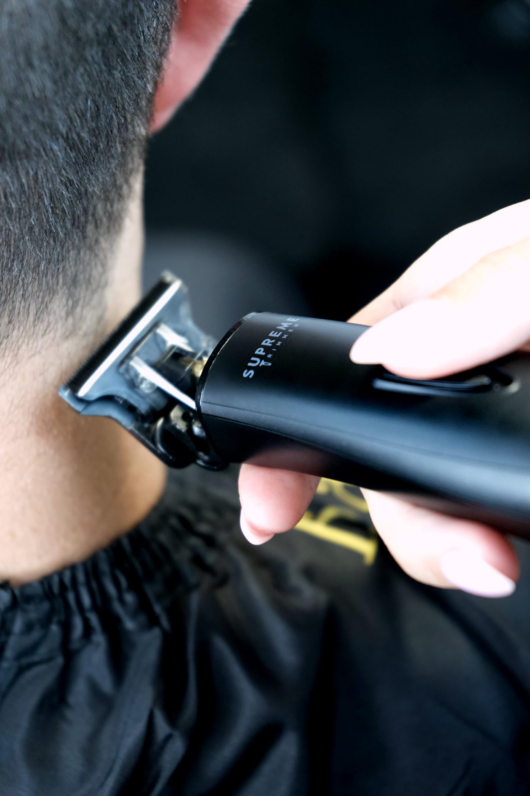 Supreme Trimmer 3-in-1 Barber Bundle | Pro Clipper, DLC T-Shaper Trimmer & Crunch Foil Shaver | Professional Beard Trimmer Men’s Hair Clipper Kit | Red