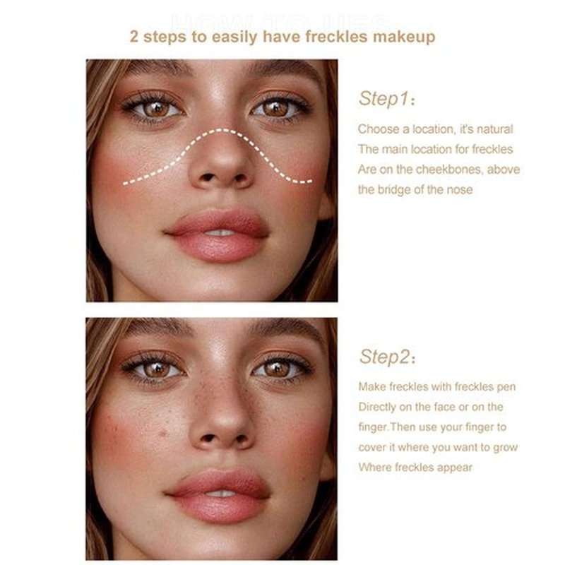 Freckle Pen | Waterproof & Long-Lasting Natural Look Makeup | 2 Colors, 0.17 Fl Oz Each