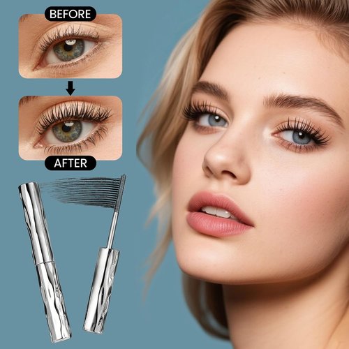Steel Tube Eyelash Primer - Waterproof Curling Mascara for Long-Lasting, Smudge-Free Wear (1 Pc)