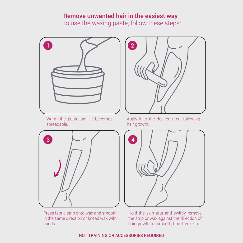 DEPIL BELLA Brazilian Sugar Wax, Hair Removal Wax for Personal & Professional Use, Organic, Natural, Vegan, Washable, All Skin Types - 2.87lbs