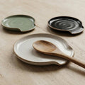 Skiennix Ceramic Spoon Rest - Stylish Spoon Holder for Kitchen Countertop | Easy to Clean & Dishwasher Safe