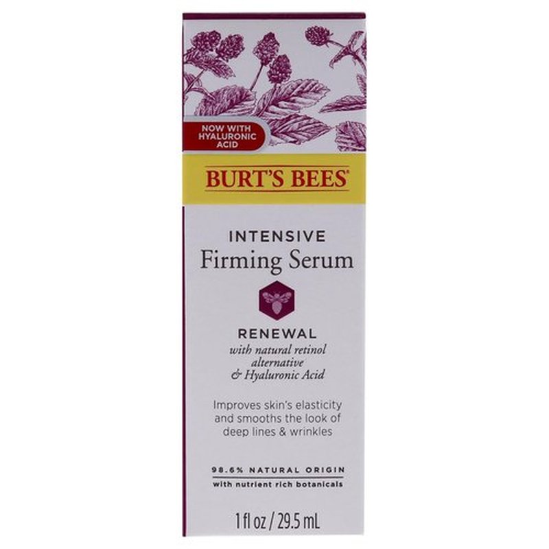 Burt's Bees Renewal Intensive Firming Serum - Natural Bakuchiol Retinol Alternative | 1 oz