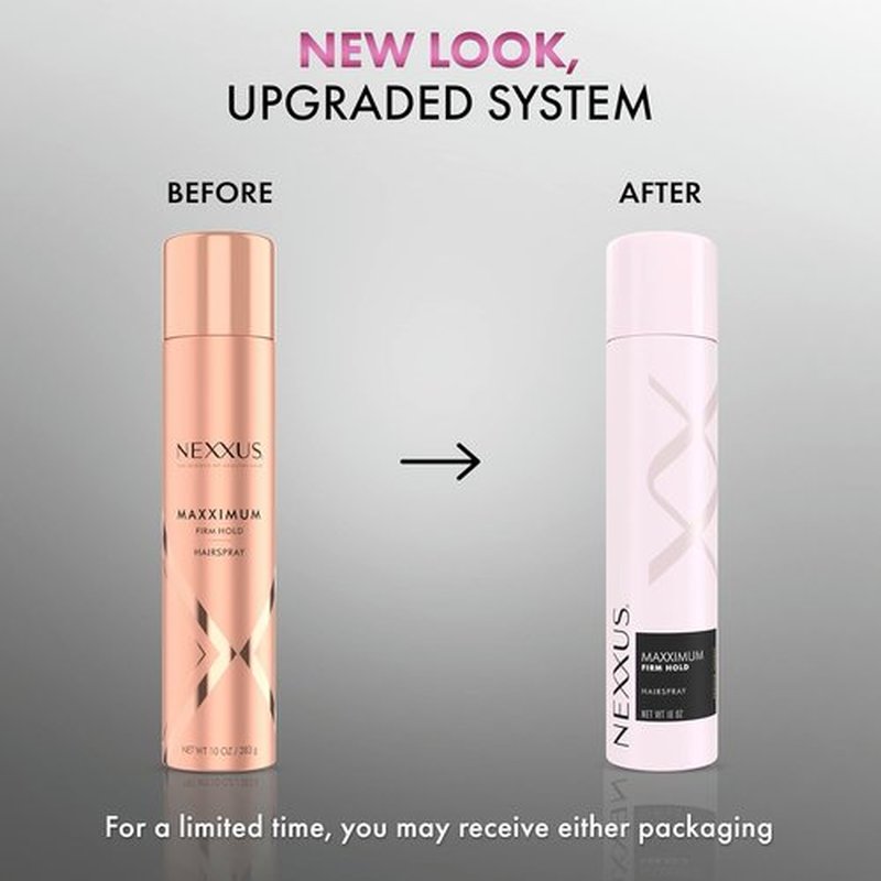 Nexxus Maxximum Finish Firm Hold Hairspray - 10 oz | STYLEPROTECT Technology for Ultimate Control