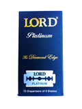 50 New Lord Platinum Double Edge Razor Blades