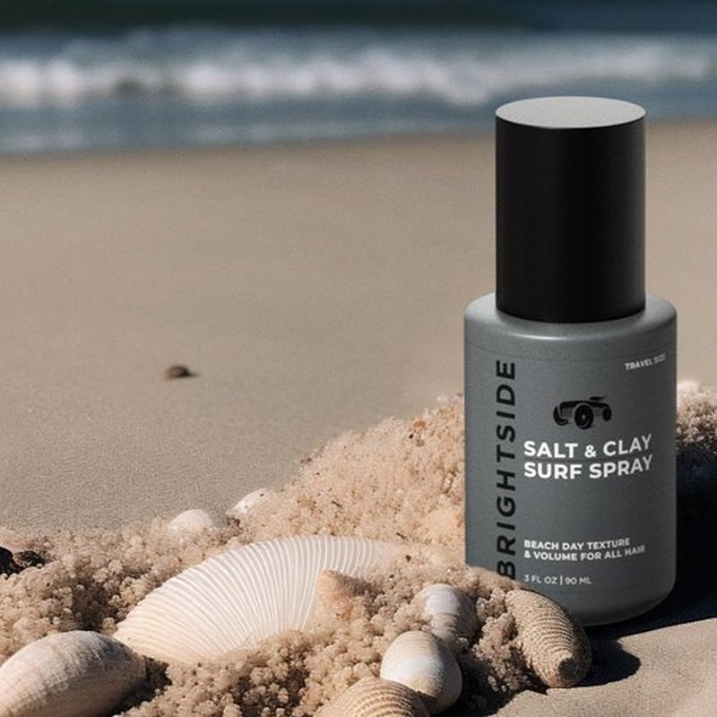 Brightside Salt & Clay Surf Spray - Instant Volume & Texture for Thicker Hair - 3oz Travel Size, Alcohol-Free
