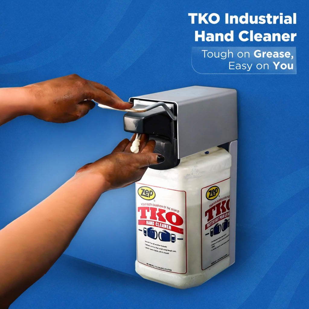 Zep TKO Heavy-Duty Industrial Hand Cleaner - 1 Gallon (Case of 4) - The GO-TO cleaner for Pros that actually works. Dispenser included