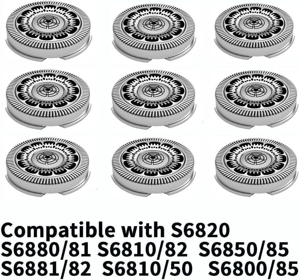 SH60 Replacement Shaver Heads Compatible with Philips Norelco Series 6000, Replacement Blades Compatible with Philips Electric Shaving Series 6000