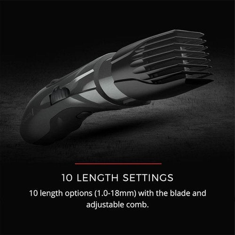 Remington Barba Beard Trimmer - Cordless Groomer with Ceramic Blades, 9 Length Settings & Rechargeable Battery