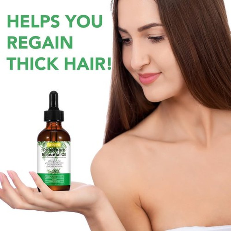 2 Pack Organic Rosemary Oil for Hair Growth,100% Pure Rosemary Essential Oil for Eyebrow and Eyelash Nourishes The Scalp