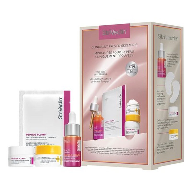 StriVectin Skin Care Holiday Gift Kits - Brightening, Smoothing & Hydrating Beauty Sets for Radiant Skin