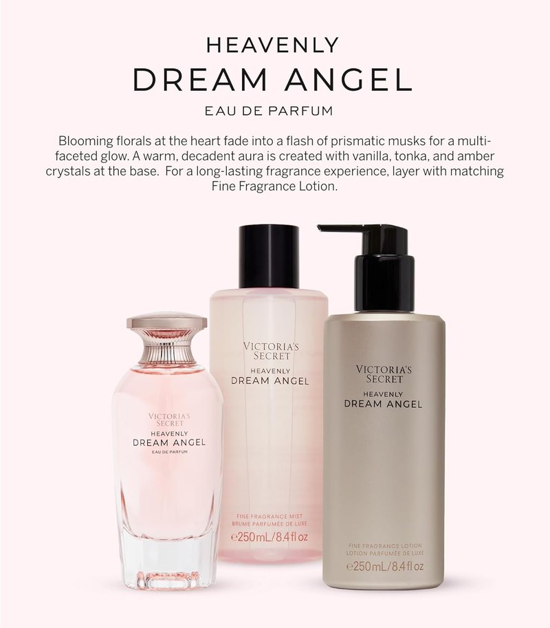 Victoria's Secret Heavenly Dream Angels Eau de Parfum - Prismatic Musk & Raspberry Nectar | 1.7 oz
