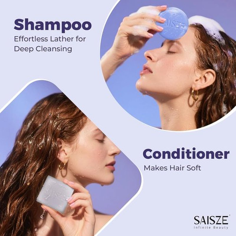 Skiennix Purple Toning Shampoo & Conditioner Bar - Brightens Blonde, Silver & Highlighted Hair