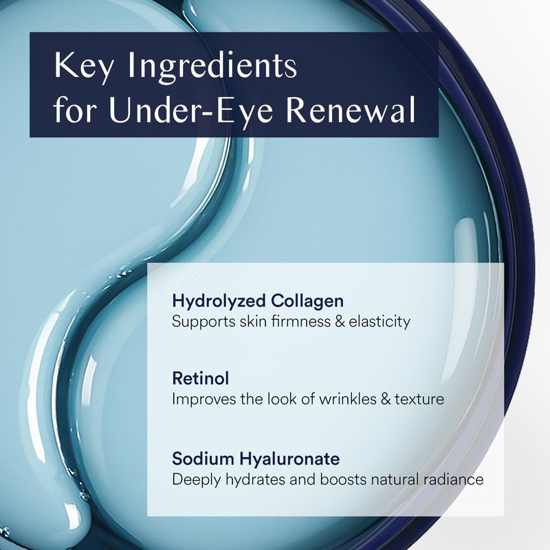 Under Eye Patches for Dark Circles: 30 Pairs Eye Gel Mask for Puffy Eyes and Bags with Retinol Collagen - Undereye Brightening Hydrating Anti-Wrinkles Women