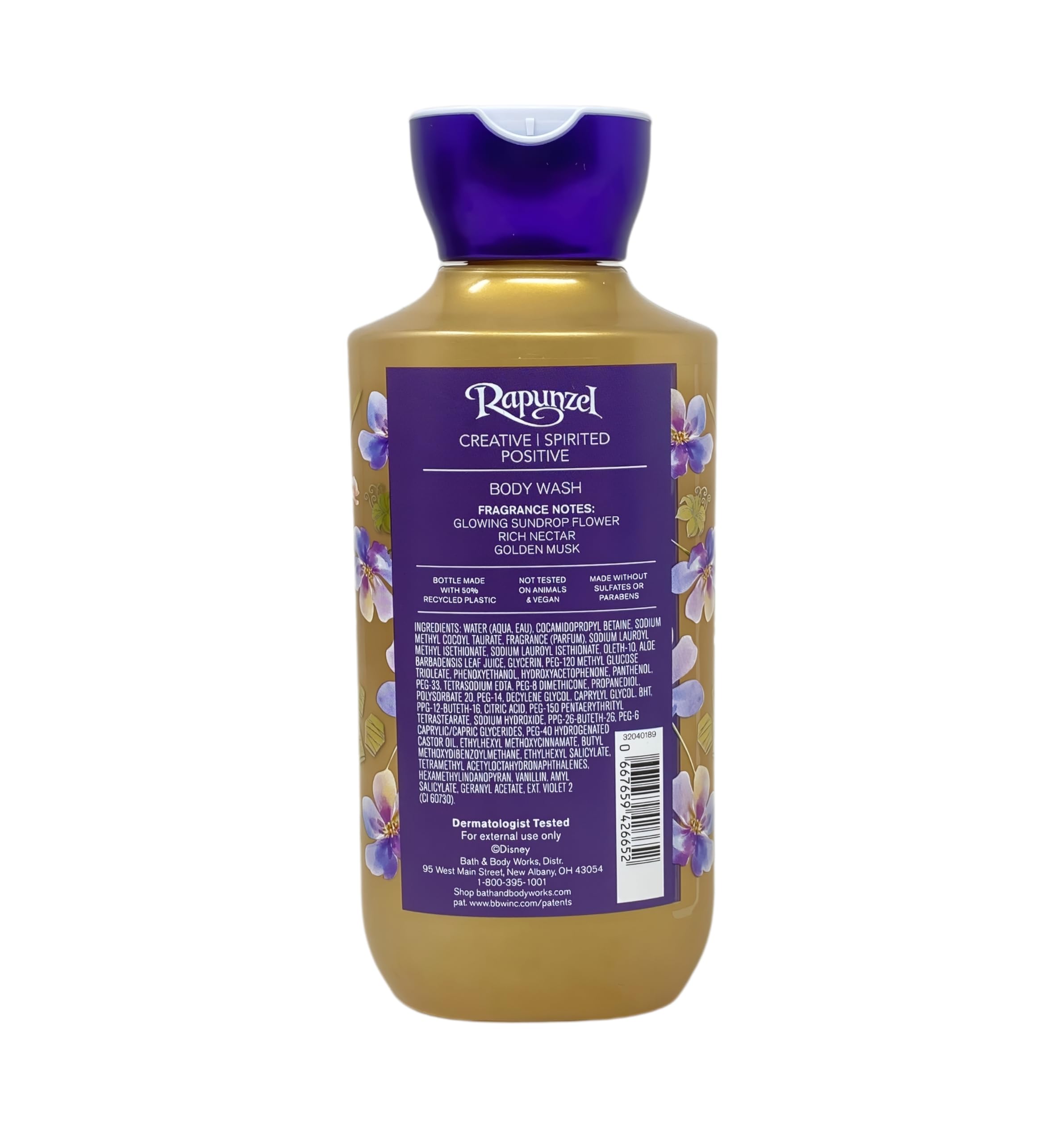 Bath & Body Works Princess Collection Rapunzel 2 Body Washes with a Perfectly Peeled Bar Soap