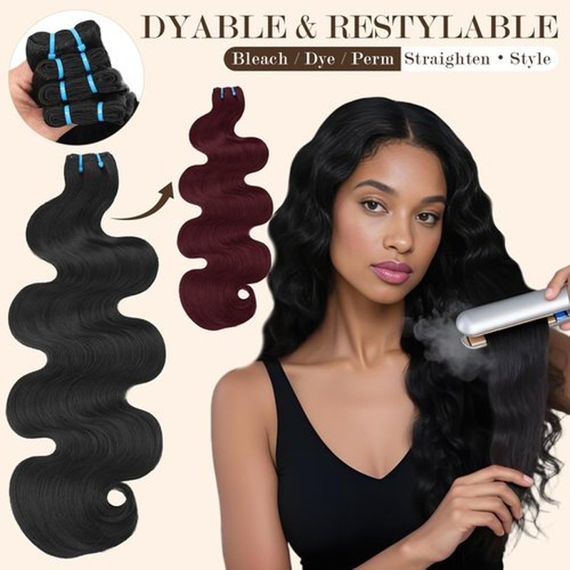 16A Body Wave Bundles Human Hair 100% Real Raw Human Hair Bundles Body Wave 20 Inch, No Tangle Shedding,Triple Lifespan Virgin Hair Extensions Thick Weave Reusable