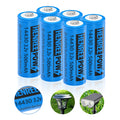 Henreepow LiFePo4 Battery 14430, 3.2v Rechargeable Solar Batteries, 500mAh LiFePo4 Battery for Outdoor Solar Garden Lights, Shaver, Flashlight, Toothbrush (6pack-Not AA Size)