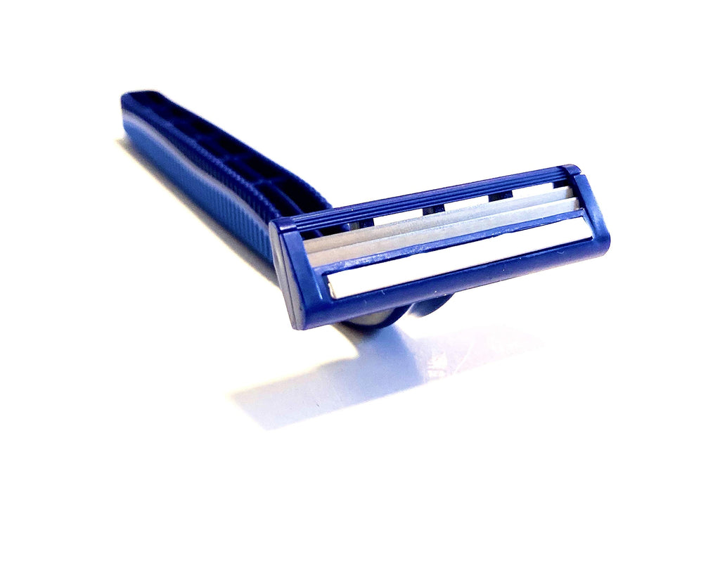 100 Premium Twin Blade Disposable Razors in Bulk - Medical Professional or Home Use