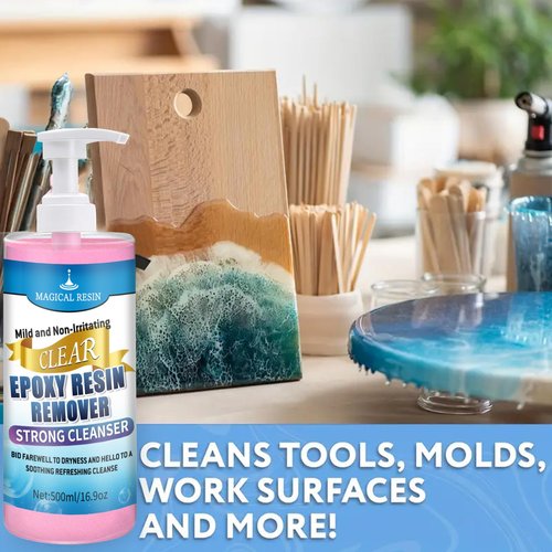 OOTDART Hands Resin Remover Gel - All Natural Epoxy Resin Cleaner - Magical Cleanser for Artists - Epoxy Remover - Glue, Silicone, Paint & Glitter Soap- For Soft and Moisturized Skin