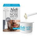 Nad's For Men Nose Waxing Kit - Hair Removal with Hard Wax, Moustache Protectors, Applicators, Spatulas, and Post-Wax Wipes