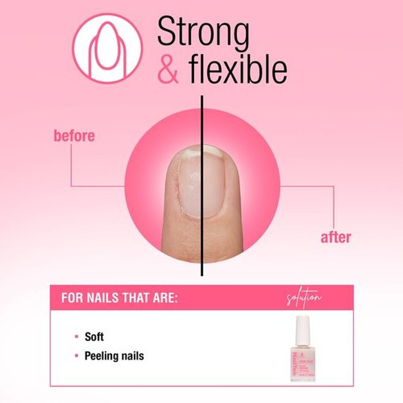 Nail Tek Ridge Filler Formula 3 – Clear Ridge Filler for Nails, Base Coat, Nail Strengthener Polish for Hard & Brittle Nails, 0.5 fl oz