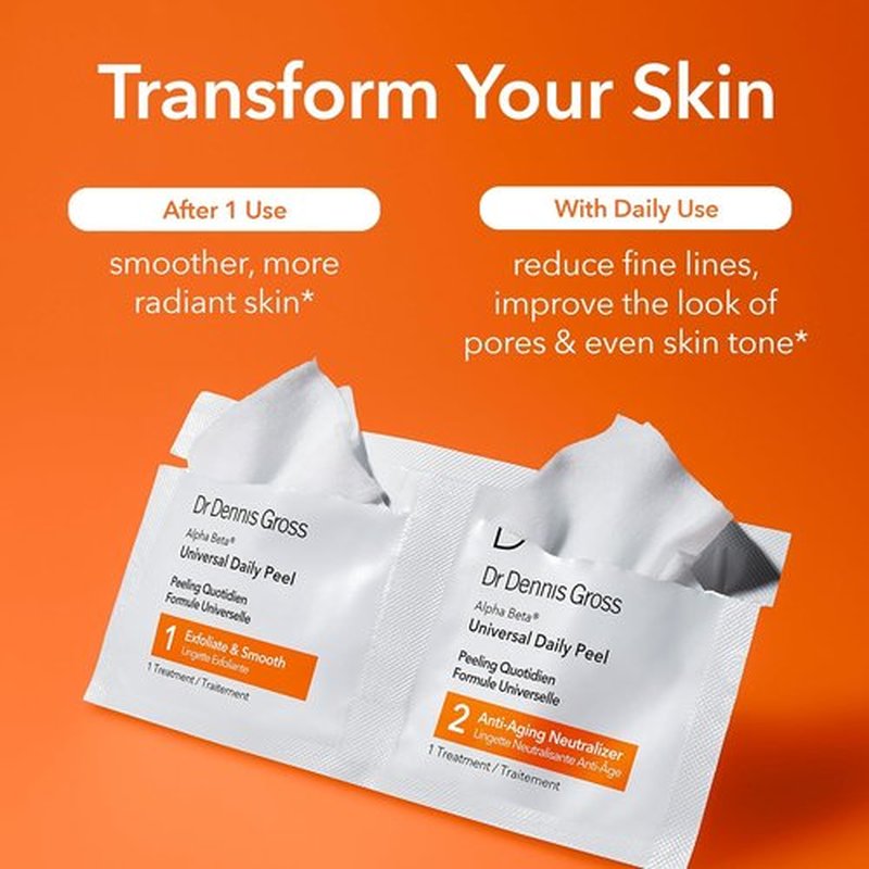 Dr. Dennis Gross Alpha Beta Daily Peel - Smooth Uneven Tone & Texture | Reduces Fine Lines (5 Treatments)