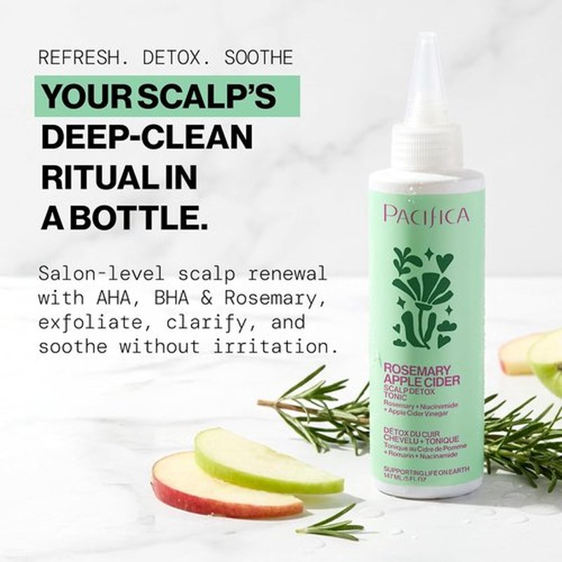 Pacifica Scalp Detox Tonic - Exfoliating Scalp Treatment with Glycolic & Salicylic Acid - 5 oz