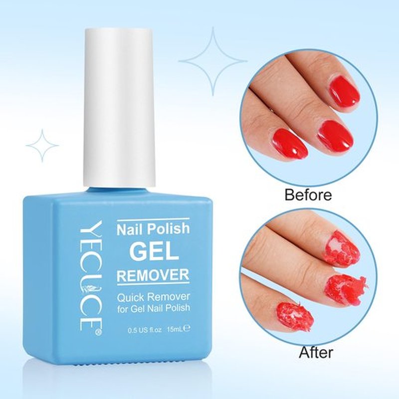 Gel Nail Polish Remover, (3pcs) Gel Polish Remover for Nails, No Need for Foil, Quick & Easy Polish Remover In 3-5 Minutes, No Need Soaking Or Wrapping-15ml