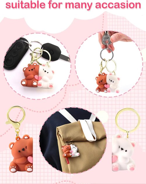 Chunlong Four Cute Keychain Gift for Boyfriend or Girlfriend | Perfect for Valentine's Day & Birthdays