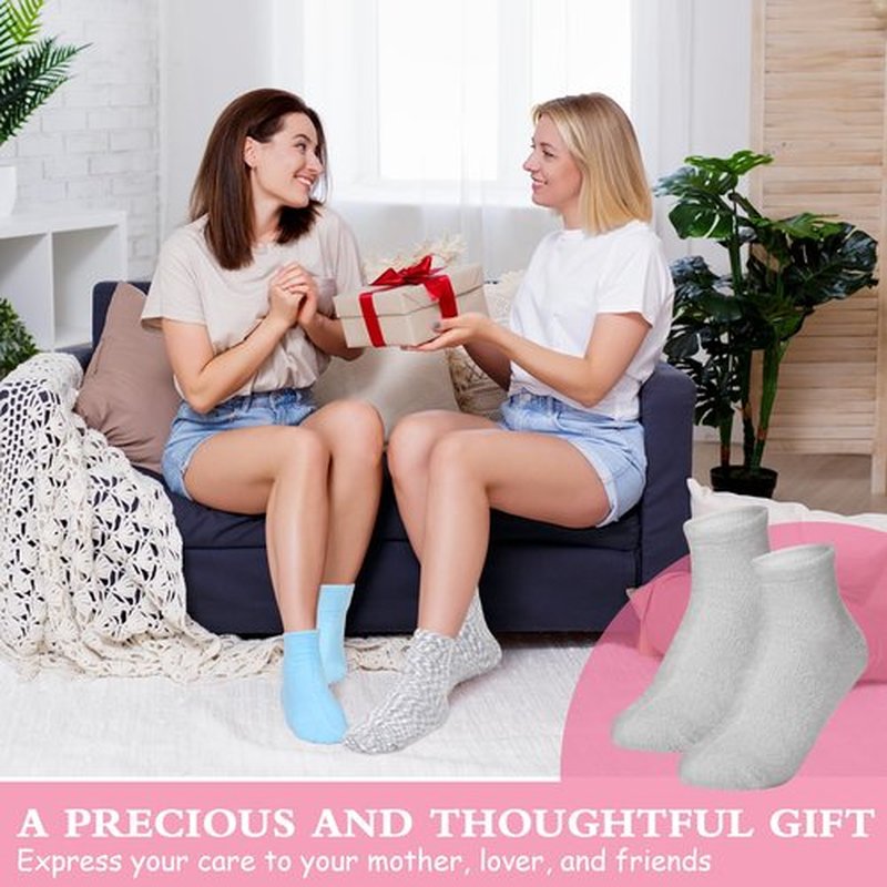 8 Pairs Aloe Socks Natural Moisturizing Spa Socks Lotion Socks Softening Aloe Infused Socks for Women Men Repairing Gel Sleeping Fuzzy Socks for Dry Cracked Feet Skins (Stylish)