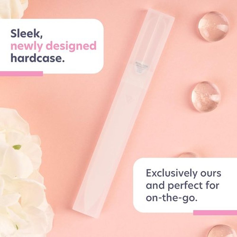 Bona Fide Beauty Czech Glass Nail File - Crystal Fingernail File with Clear Hardcase | Perfect Gift for Women