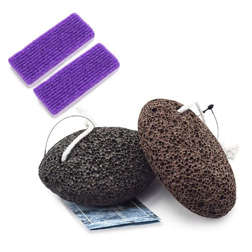 Pumice Stone for Feet，TOUGS Hard Skin Callus Remover and Scrubber, Callus Remover Foot Scrubber Home Pedicure Exfoliation(Pack of 4)