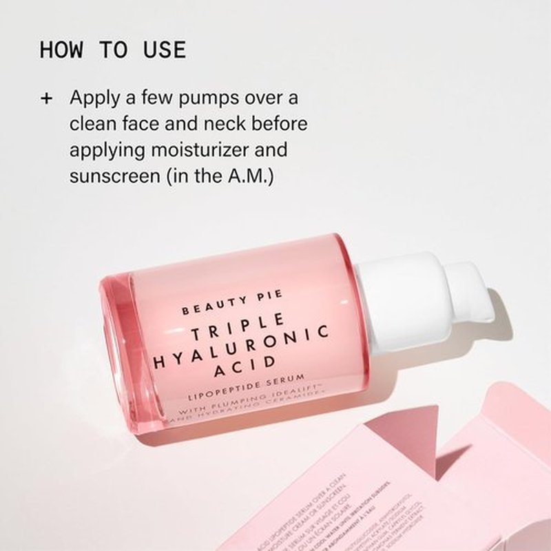 Beauty Pie Triple Hyaluronic Acid Serum - Deep Hydration & Plumping | 50ml Anti-Wrinkle Face Care