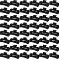 Yunlly 48 Pcs 4.1 Inch Claw Clips Bulk Large Rectangle Square Hair Claw Clips Nonslip Thick Long Hair Strong Hold Jaw for Women Girl Accessories(Black)