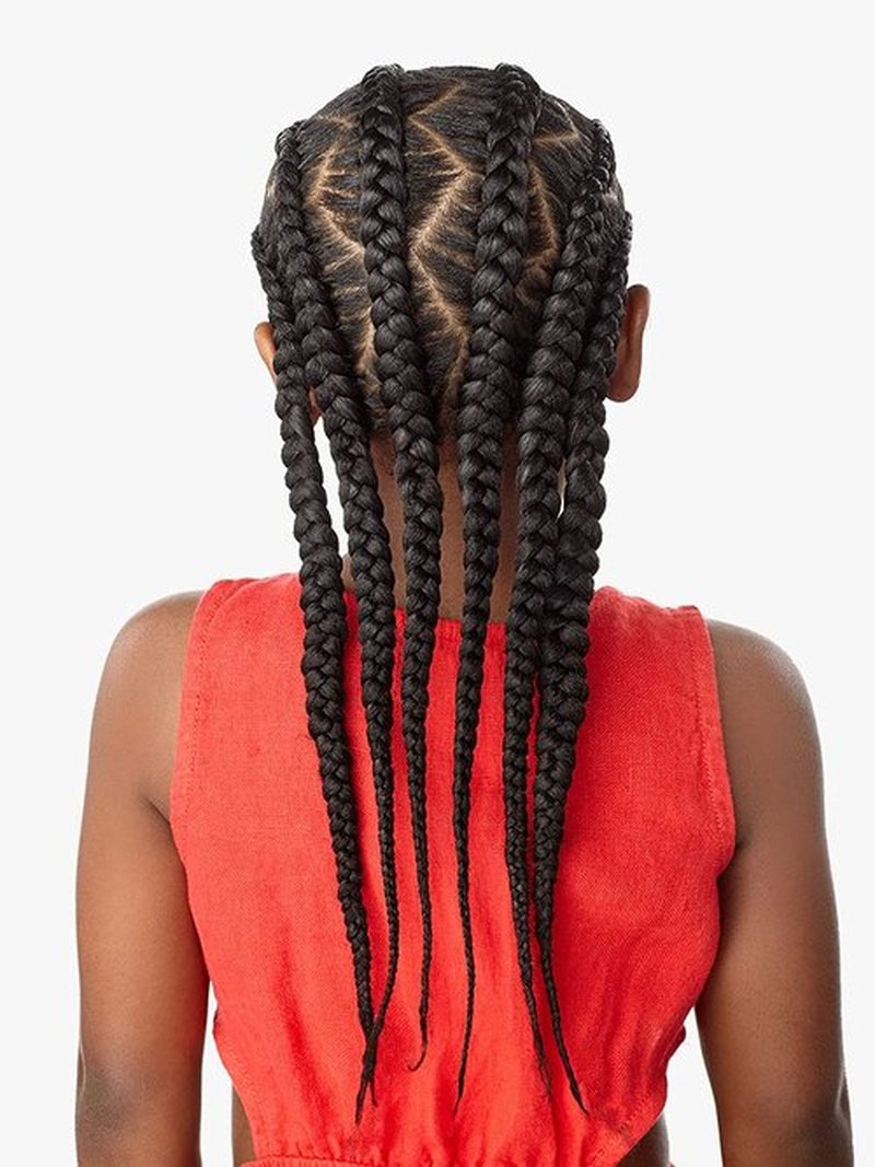 Sensationnel Braiding Sensationnel African Collection 3X X-PRESSION KIDS PRE-STRETCHED BRAID 28″ (3-PACK, 1B)