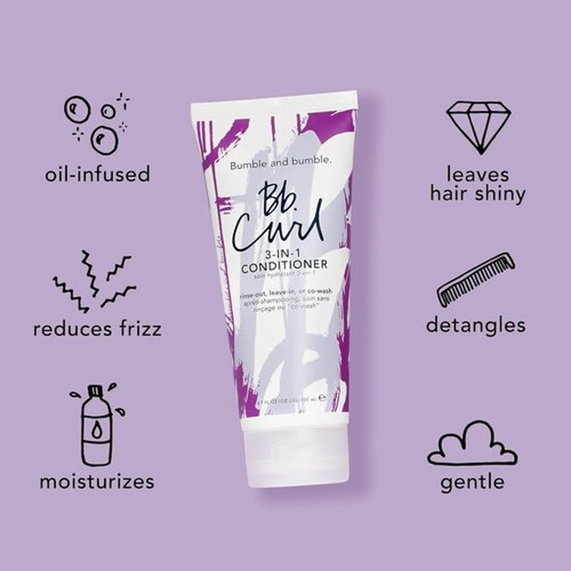 Bumble and bumble. Curl 3-in-1 Conditioner - Leave-In, Rinse Out & CoWash | Anti-Frizz, Color Safe | For Coily, Curly, Wavy Hair with Jojoba, Avocado & Coconut Oil
