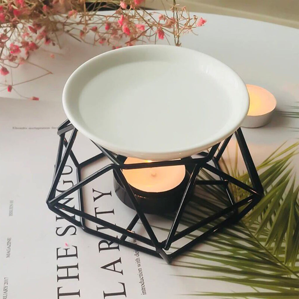 CLKONKA Replacement Wax Warmer Dish - Durable Ceramic Bowl for Wax Melts - Fits Most Wax Warmers - Round Shape(4 in)