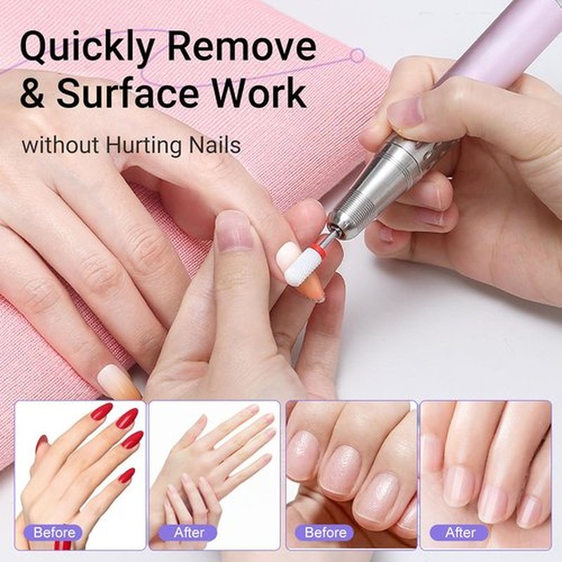 16pcs Nail Drill Bits Sets, 3/32 Inch Cuticle Electric Nail File and Ceramic Acrylic Gel Nail Bit Kit Acrylic Nail Tools for Manicure at Home Salon