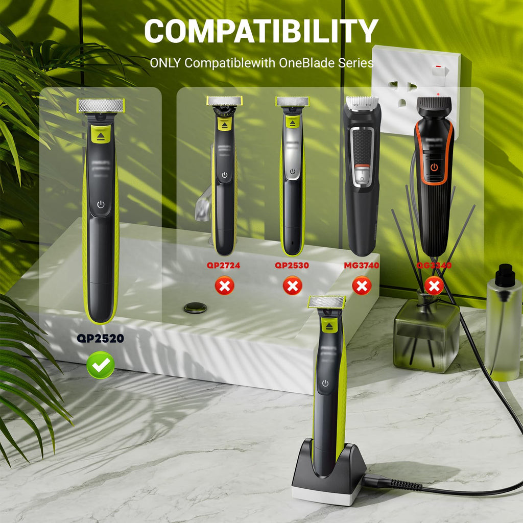 Charger Dock Compatible with Philips Norelco Oneblade QP2520