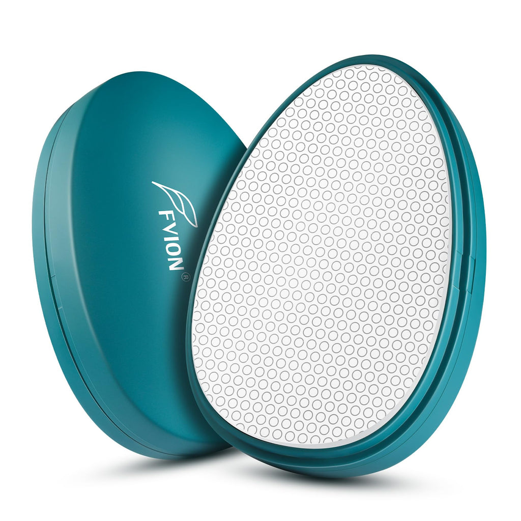 FVION Painless Glass Hair Eraser, Innovative Fine Grit Crystal Body Shaver for Smooth Skin, Effortless Hair Removal Tool (Green)