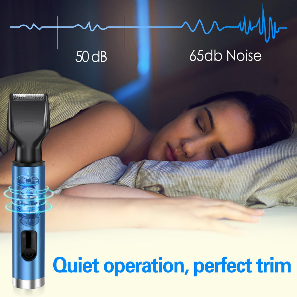 Nose Hair Trimmer for Men, Ear and Nose Hair Trimmer for Women,Sideburn,Eyebrows Hair Trimmer, Electric Facial Hair Remover with LED light display, Rechargeable, Waterproof for Home, Travel Business