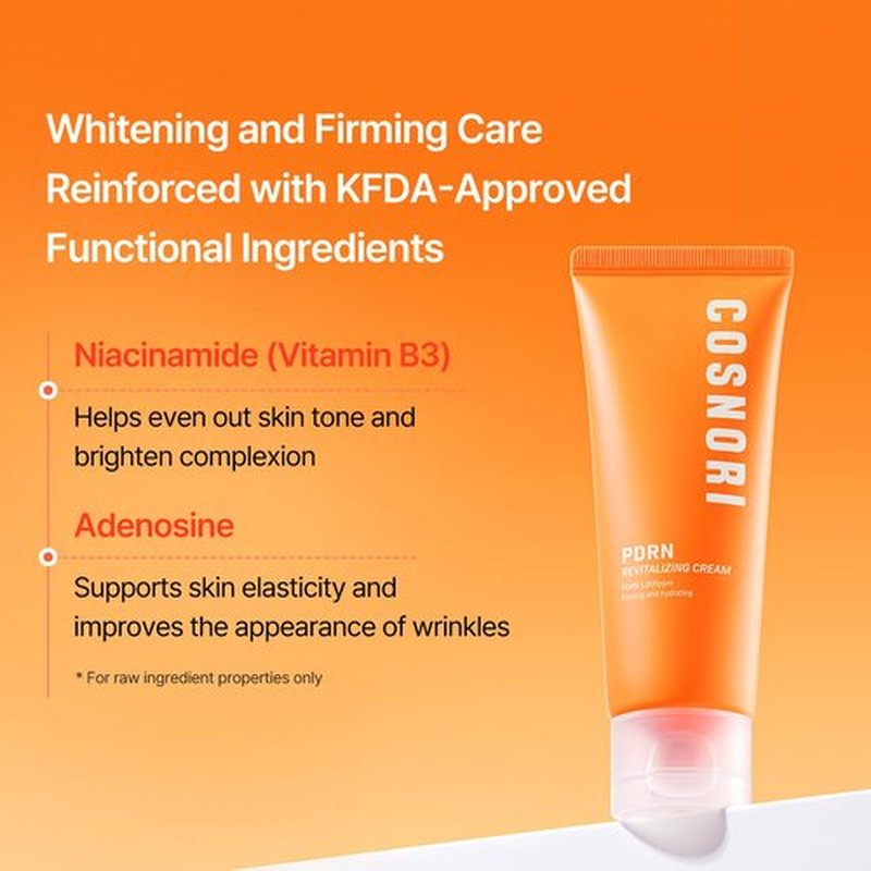 COSNORI PDRN Revitalizing Cream - Korea Facial Cream with Salmon PDRN & 9-Peptide Complex - 4 Ceramides for Hydration, Firmness & Radiant Skin, Korean Skincare (70ml / 2.37 fl. oz.)