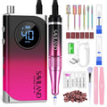 SAVILAND Professional Electric Nail Drill Machine: 40000RPM Rechargeable Nail Drill File with 4000mAh Battery, Ceramic Bit and Sanding Bands for Manicure, Pedicure, Shaping & Acrylic Removal Salon Use
