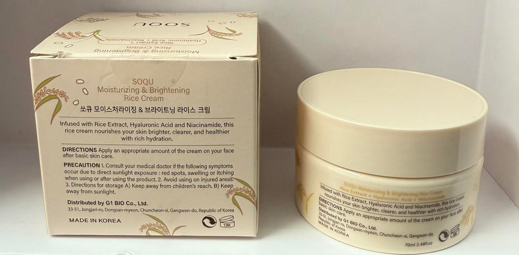 Korean Rice Skincare Set-Brightening & Hydrating Facial Kit Cleanser +Serum +Cream